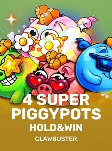 4 Super Piggypots: Hold & Win pokie tile in the Ruby Reels lobby