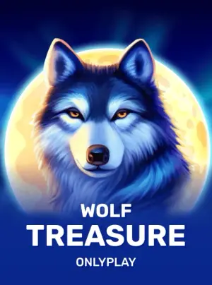 Wolf Treasure pokie cover at casino Ruby Reels